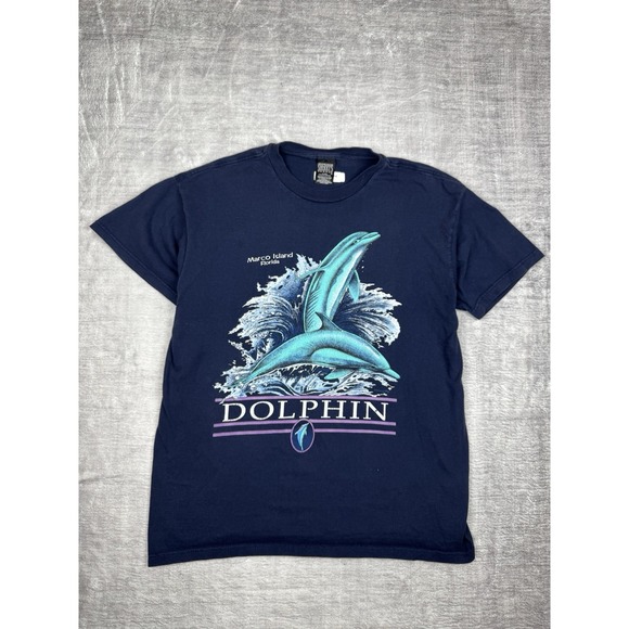 Navy Dolphin Tee - Picture 2 of 11